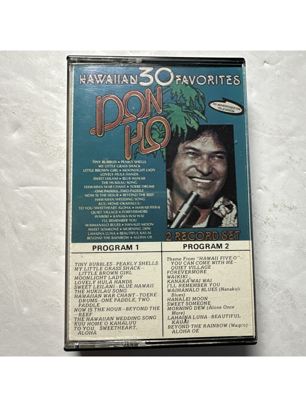 Don Ho 30 Hawaiian Favorites Cassette Tape Ahed 1978 Tiny Bubbles